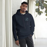 Design of Tree Wave Design - on back - Unisex Hoodie , the colour is