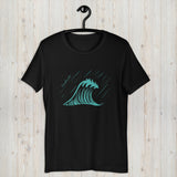 Design of Tree Wave Design - Unisex t-shirt , the colour is Black