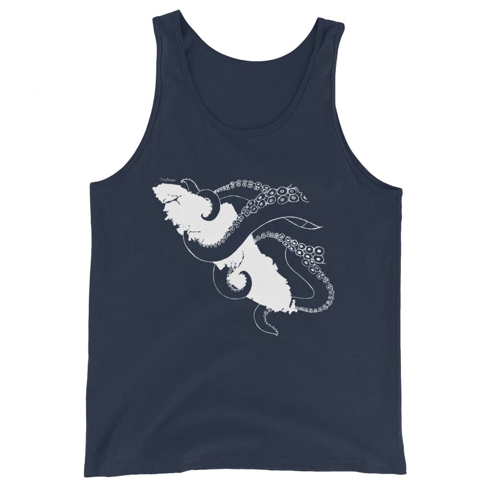 Design of Unisex Tank Top , the colour is Navy