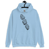 Design of Van Isle Highway - Unisex Hoodie , the colour is Light Blue