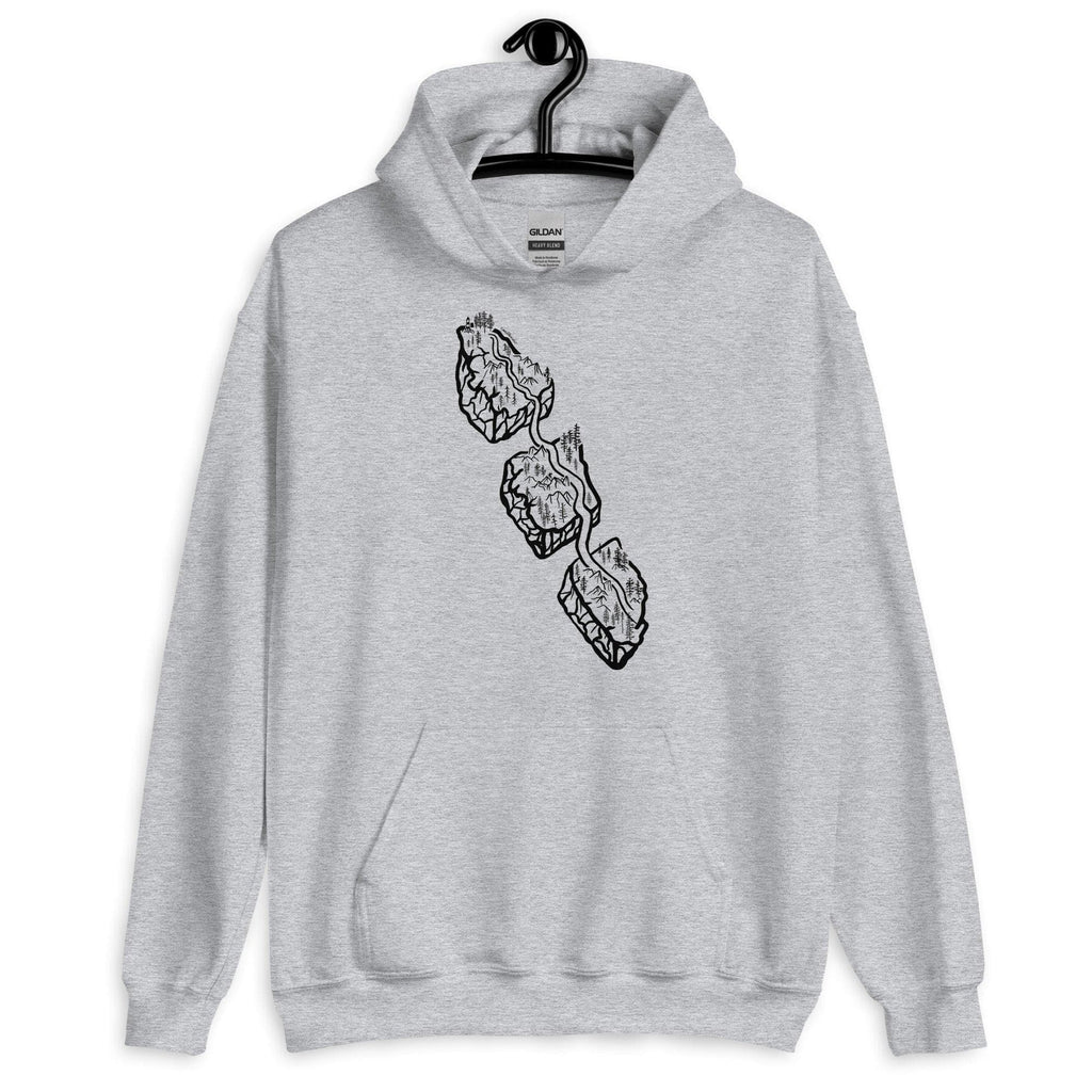 Design of Van Isle Highway - Unisex Hoodie , the colour is Sport Grey