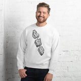 Design of Van Isle Highway - Unisex Sweatshirt , the colour is White