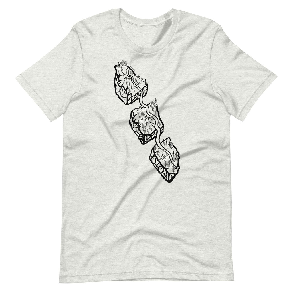 Design of Van Isle Highway - Unisex t-shirt , the colour is Ash