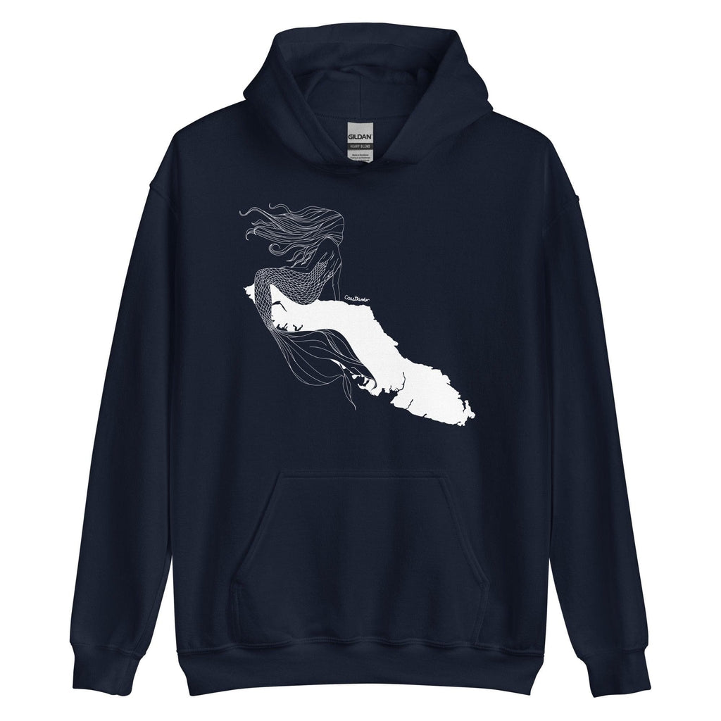 Design of Van Isle Mermaid - Unisex Hoodie , the colour is Navy