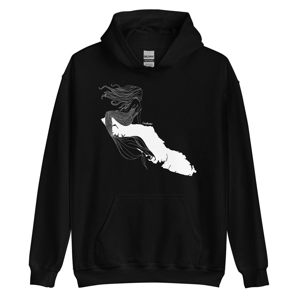 Design of Van Isle Mermaid - Unisex Hoodie , the colour is Black