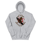 Design of Van Isle Octopus - Gildan Unisex Hoodie , the colour is Sport Grey