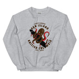 Design of Van Isle Octopus - Unisex Sweatshirt , the colour is Sport Grey