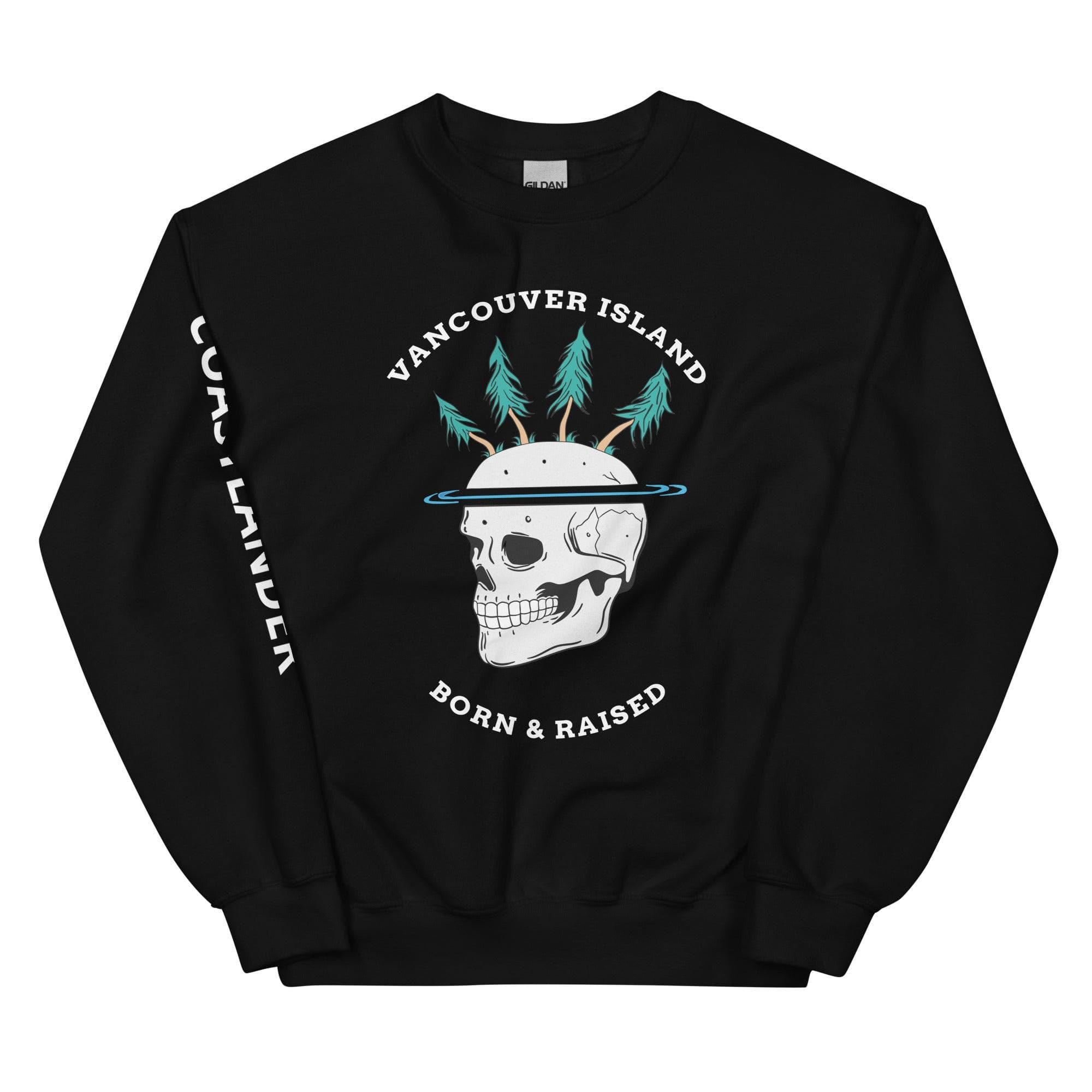 Design of Van Isle Skeleton - Unisex Sweatshirt , the colour is Black