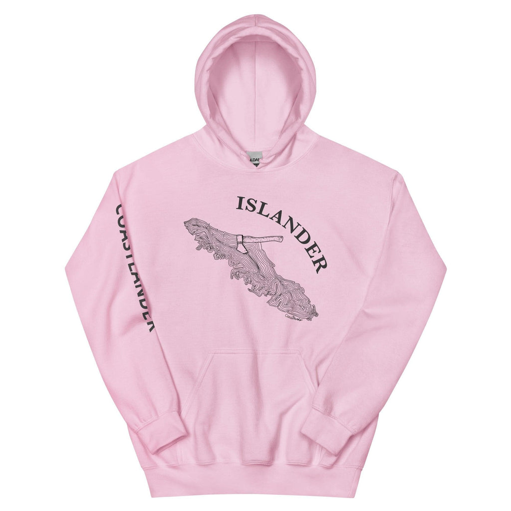 Design of Van Isle Stump - Gildan Unisex Hoodie , the colour is Light Pink
