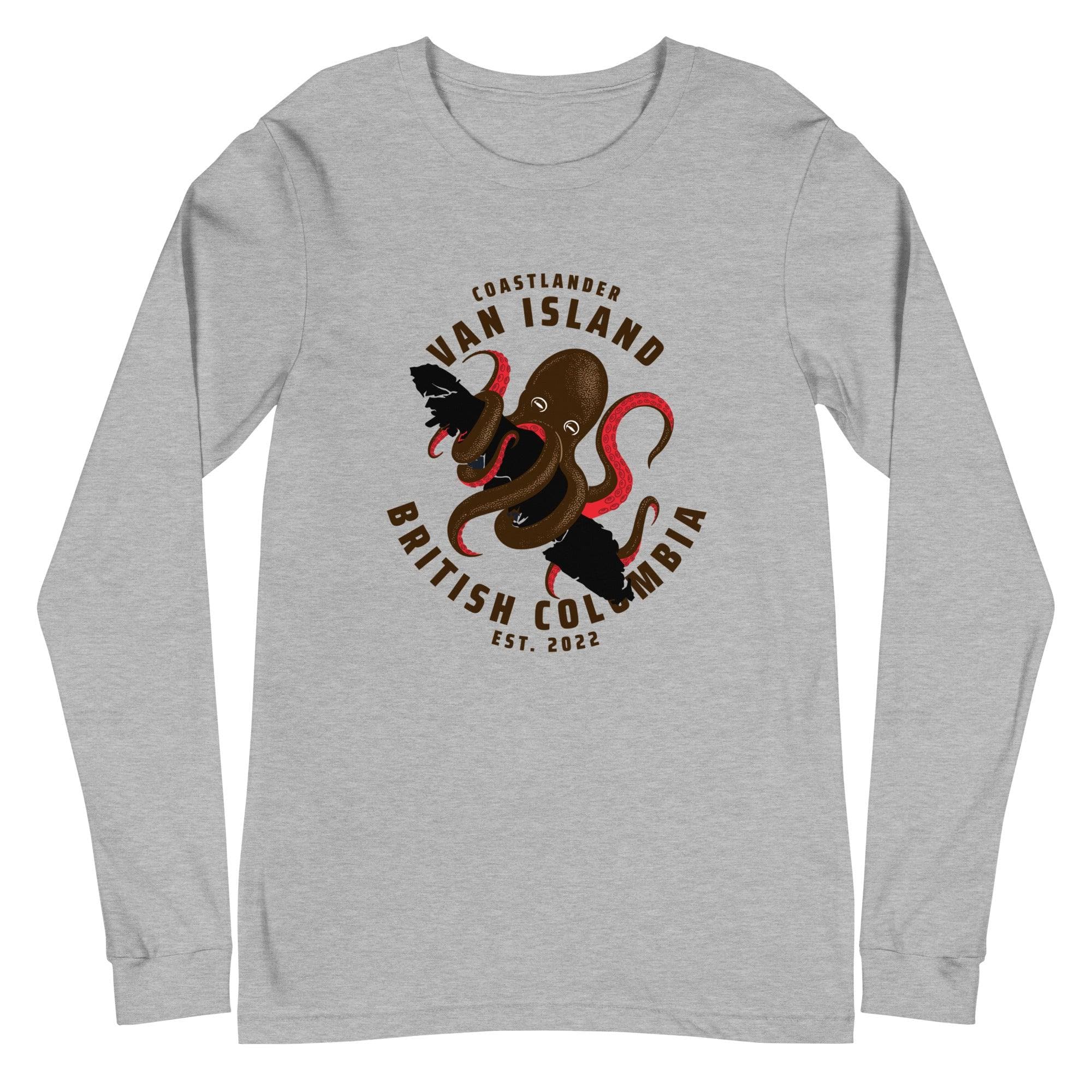 Design of Van Isle - Unisex Long Sleeve Tee , the colour is Athletic Heather