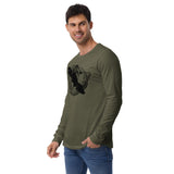 Design of Vancouver Island Bear - Unisex Long Sleeve Tee , the colour is