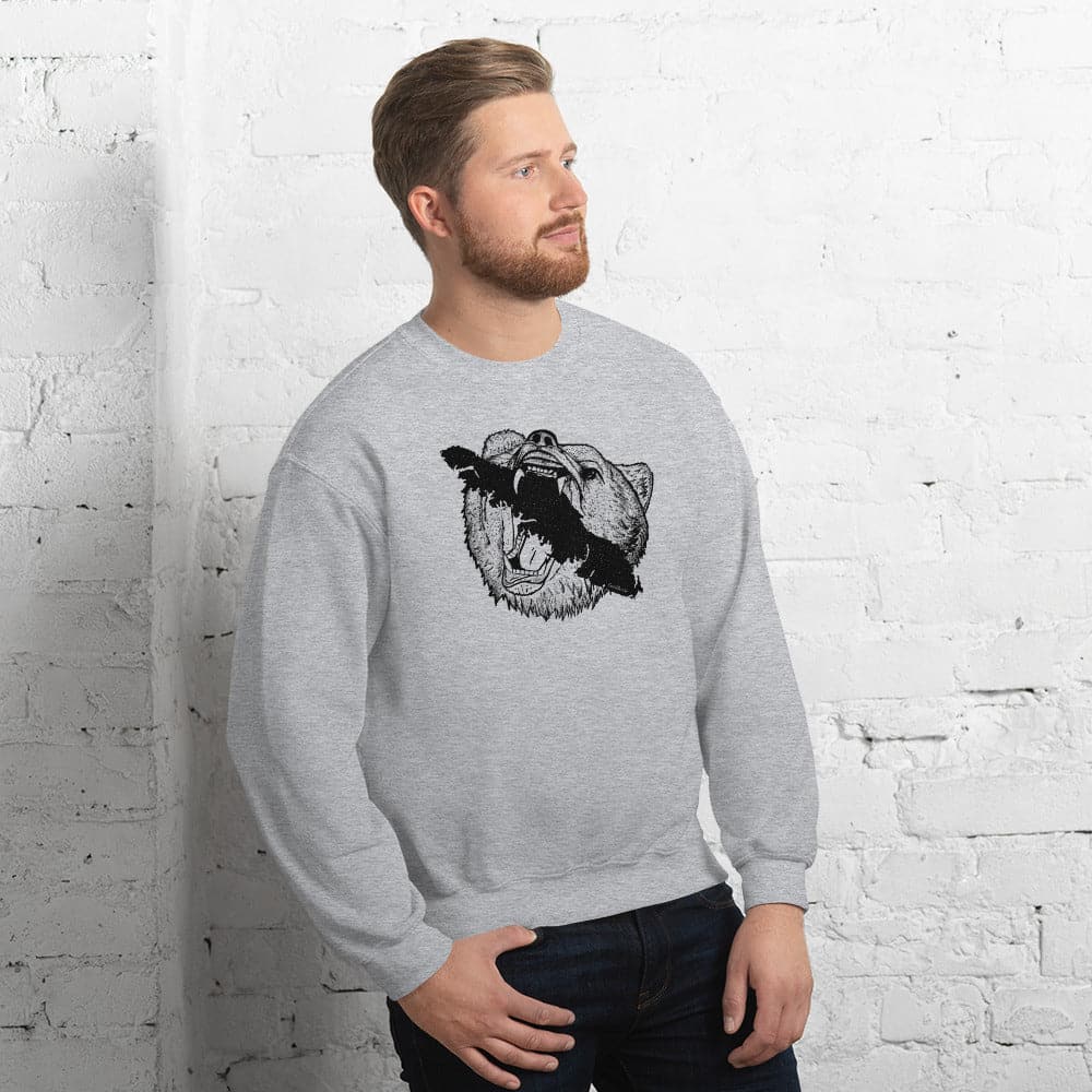 Design of Vancouver Island Bear - Unisex Sweatshirt , the colour is