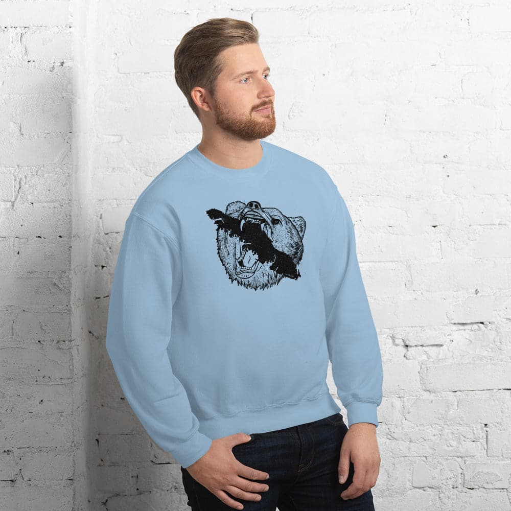 Design of Vancouver Island Bear - Unisex Sweatshirt , the colour is