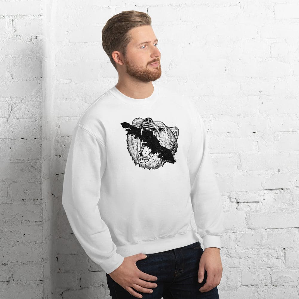 Design of Vancouver Island Bear - Unisex Sweatshirt , the colour is