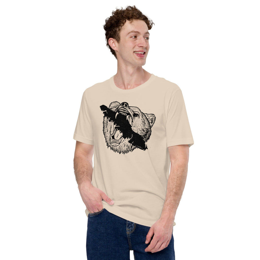 Design of Vancouver Island Bear - Unisex t-shirt , the colour is Soft Cream