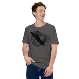 Design of Vancouver Island Bear - Unisex t-shirt , the colour is Asphalt