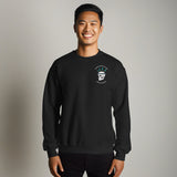 Design of Vancouver Island Born and Raised Skull - Unisex Sweatshirt , the colour is Black