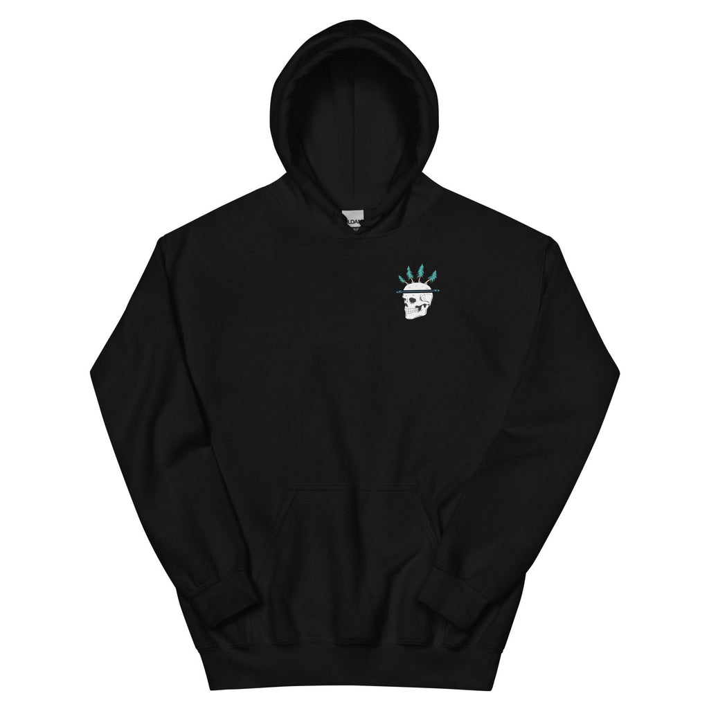 Design of Vancouver Island Born & Raised Skeleton - Gildan Unisex Hoodie , the colour is 2XL