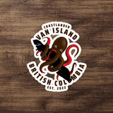 Design of Vancouver Island Octopus - Sticker , the colour is