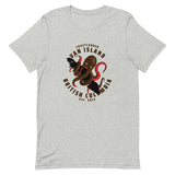 Design of Vancouver Island Octopus - Unisex t-shirt , the colour is Athletic Heather
