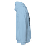 Design of Vancouver Island Wave Design - Black Line Art - Unisex Hoodie , the colour is