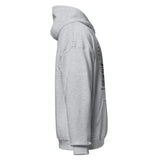 Design of Vancouver Island Wave Design - Black Line Art - Unisex Hoodie , the colour is