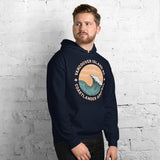 Design of Vancouver Island Wave Design - Unisex Hoodie , the colour is