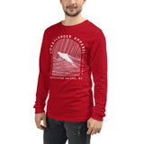 Design of Vancouver Island Wave Design - Unisex Long Sleeve Tee , the colour is