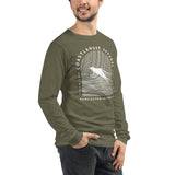 Design of Vancouver Island Wave Design - Unisex Long Sleeve Tee , the colour is
