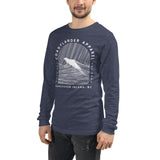Design of Vancouver Island Wave Design - Unisex Long Sleeve Tee , the colour is