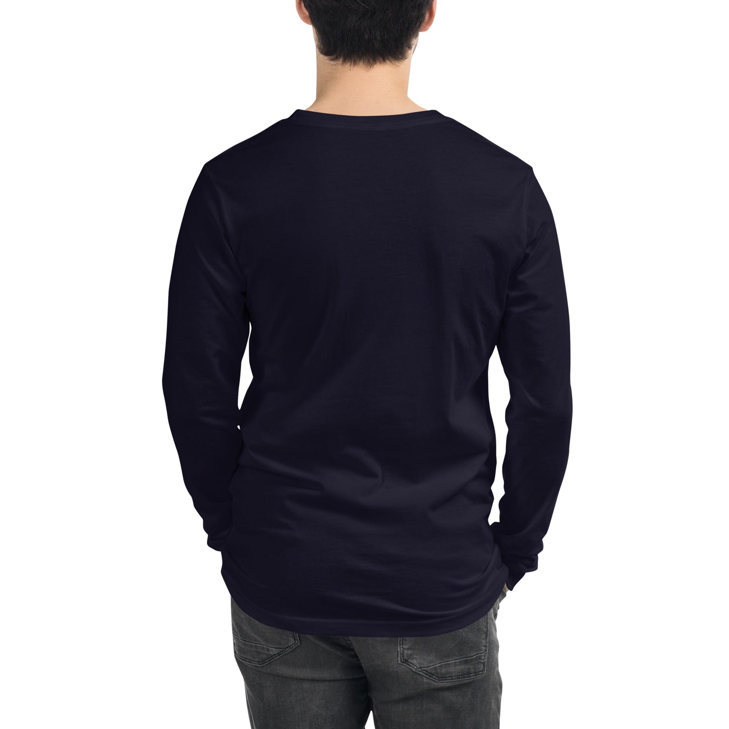 Design of Vancouver Island Wave Design - Unisex Long Sleeve Tee , the colour is