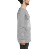 Design of Vancouver Island Wave Design - Unisex Long Sleeve Tee , the colour is