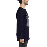 Design of Vancouver Island Wave Design - Unisex Long Sleeve Tee , the colour is