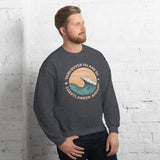 Design of Vancouver Island Wave Design - Unisex Sweatshirt , the colour is
