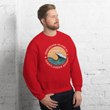 Design of Vancouver Island Wave Design - Unisex Sweatshirt , the colour is