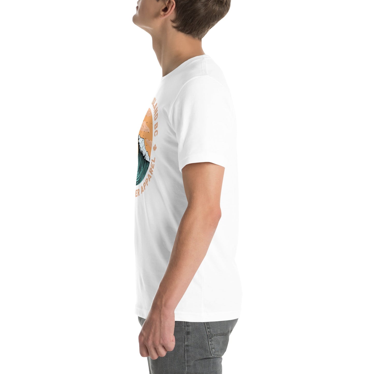 Design of Vancouver Island Wave Design - Unisex t-shirt , the colour is