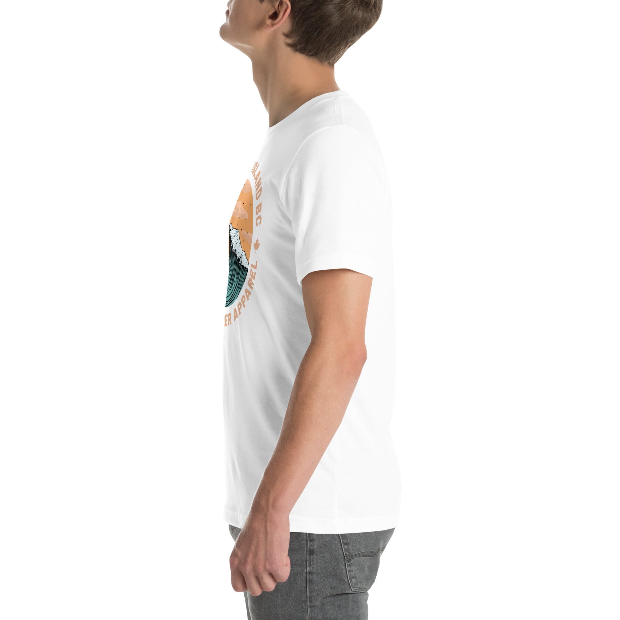 Design of Vancouver Island Wave Design - Unisex t-shirt , the colour is