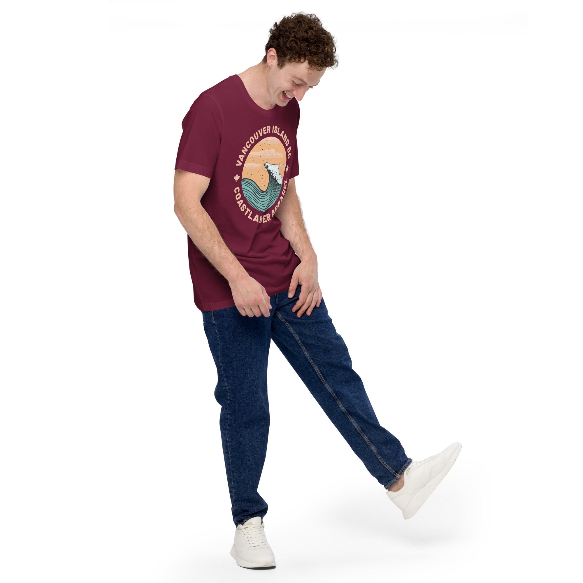 Design of Vancouver Island Wave Design - Unisex t-shirt , the colour is