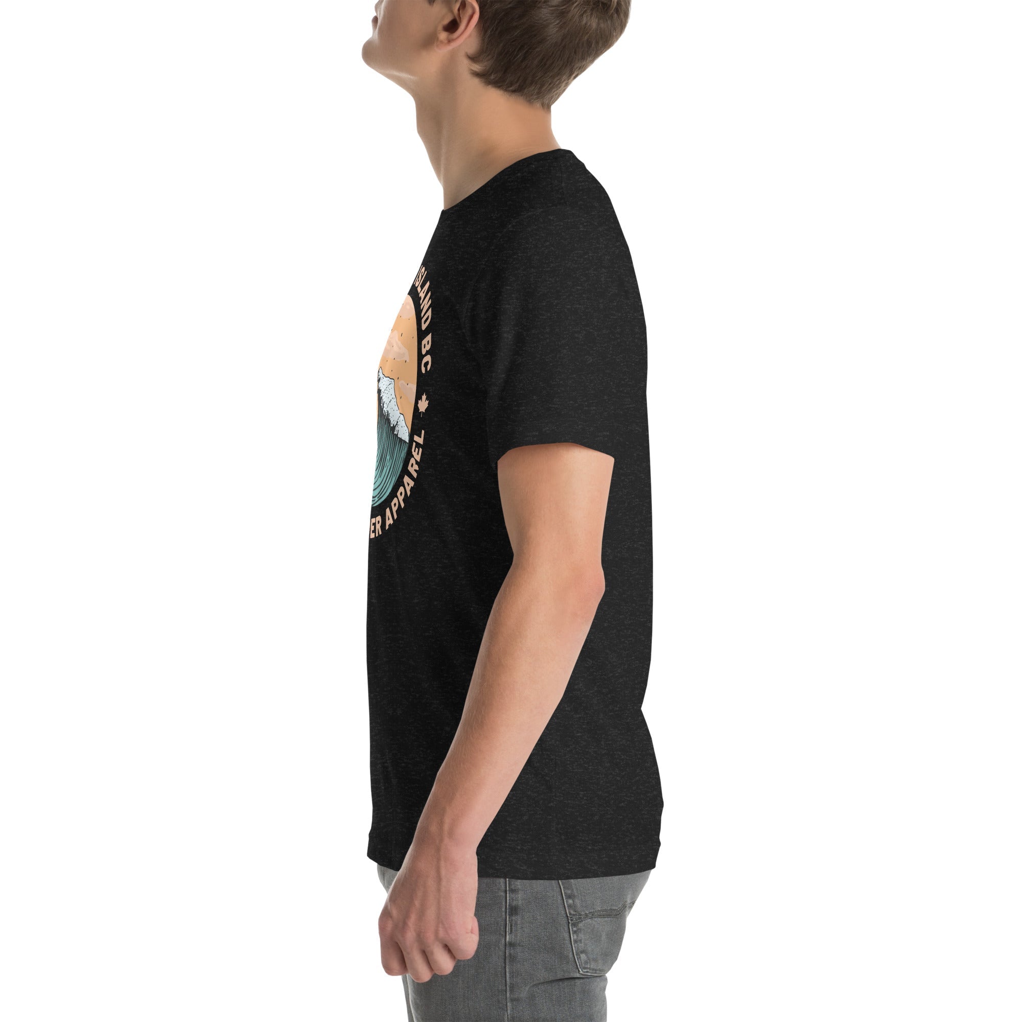 Design of Vancouver Island Wave Design - Unisex t-shirt , the colour is