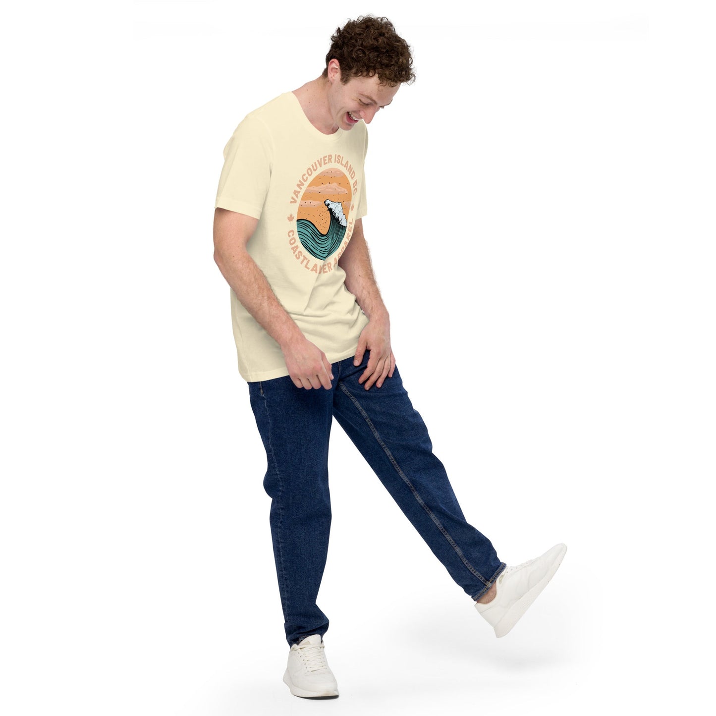 Design of Vancouver Island Wave Design - Unisex t-shirt , the colour is