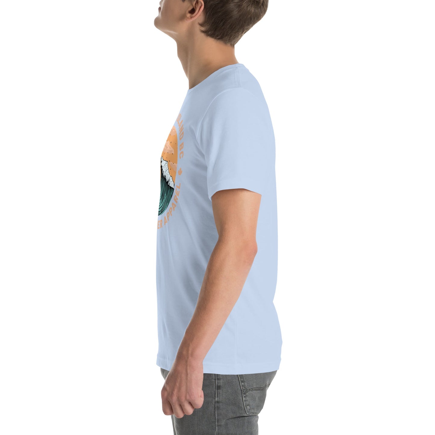 Design of Vancouver Island Wave Design - Unisex t-shirt , the colour is