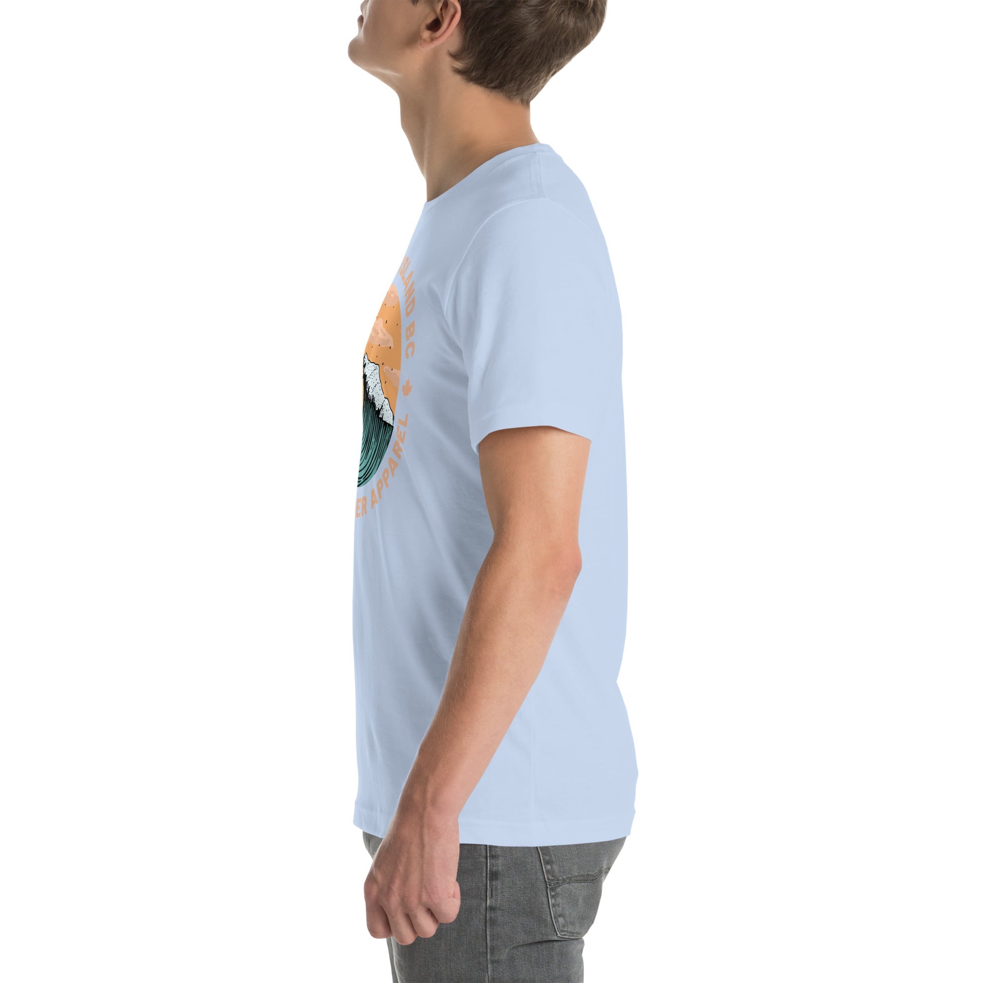 Design of Vancouver Island Wave Design - Unisex t-shirt , the colour is