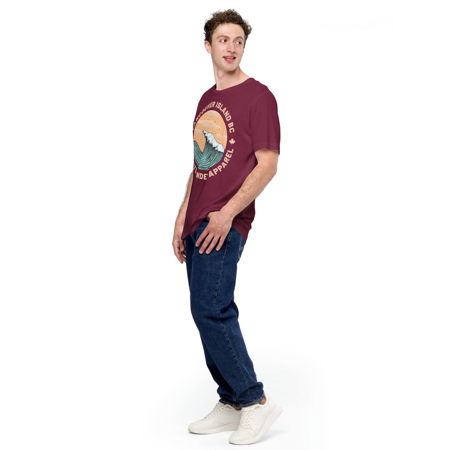 Design of Vancouver Island Wave Design - Unisex t-shirt , the colour is
