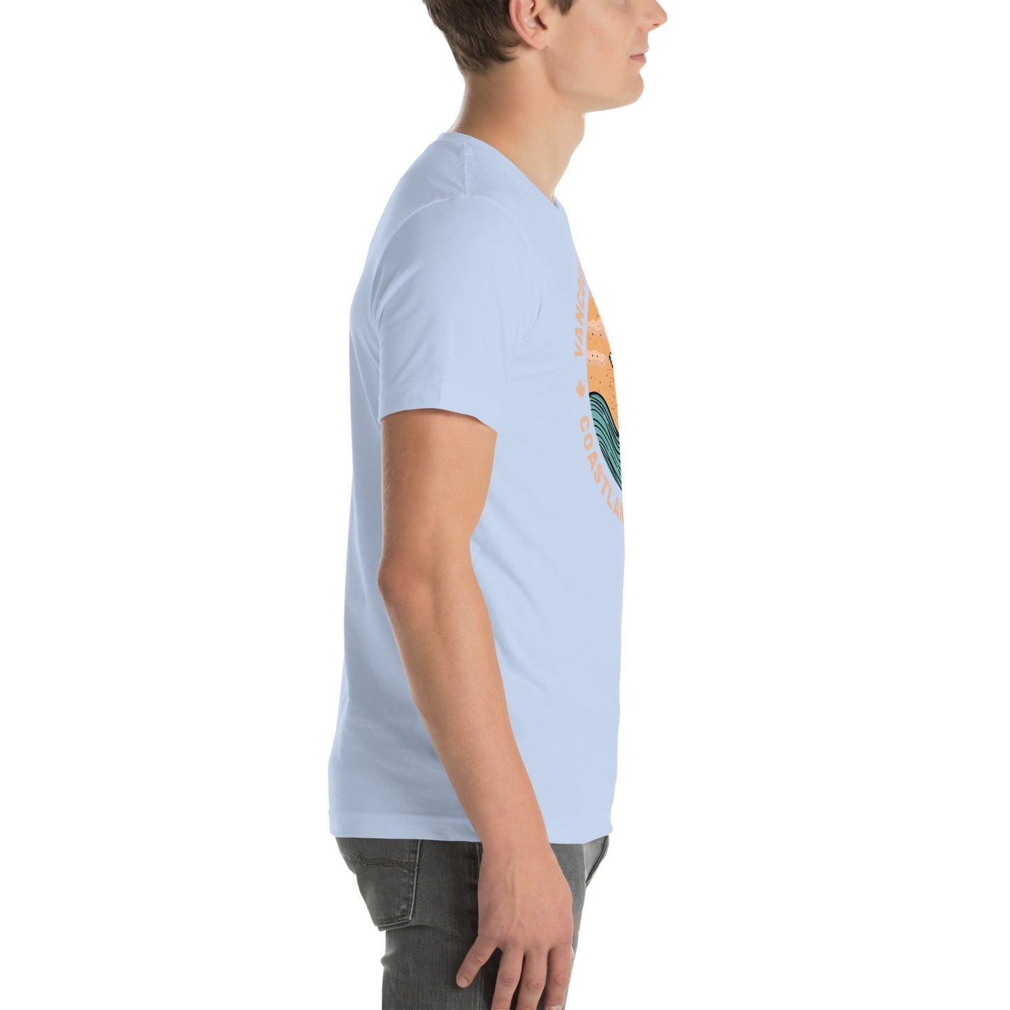 Design of Vancouver Island Wave Design - Unisex t-shirt , the colour is