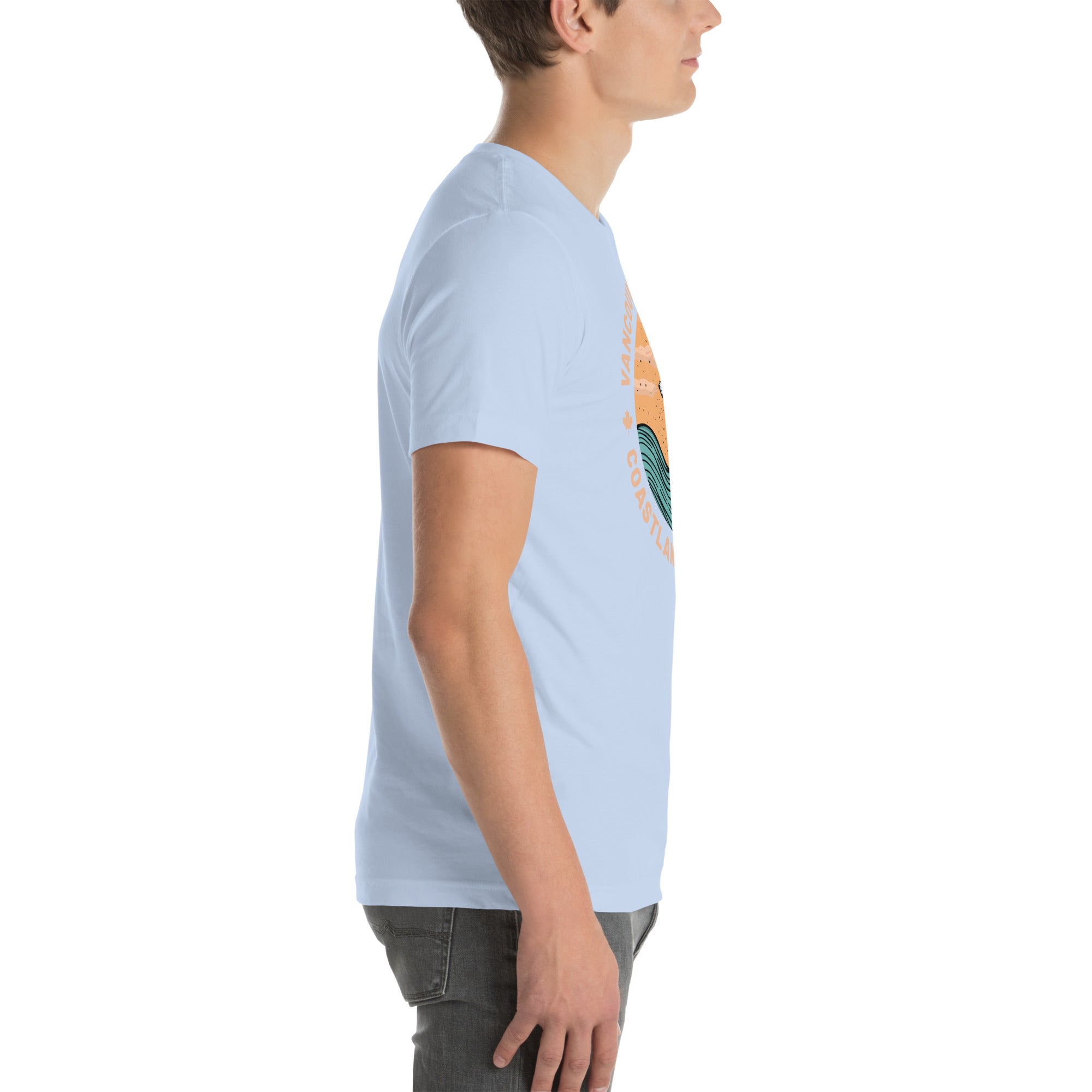 Design of Vancouver Island Wave Design - Unisex t-shirt , the colour is