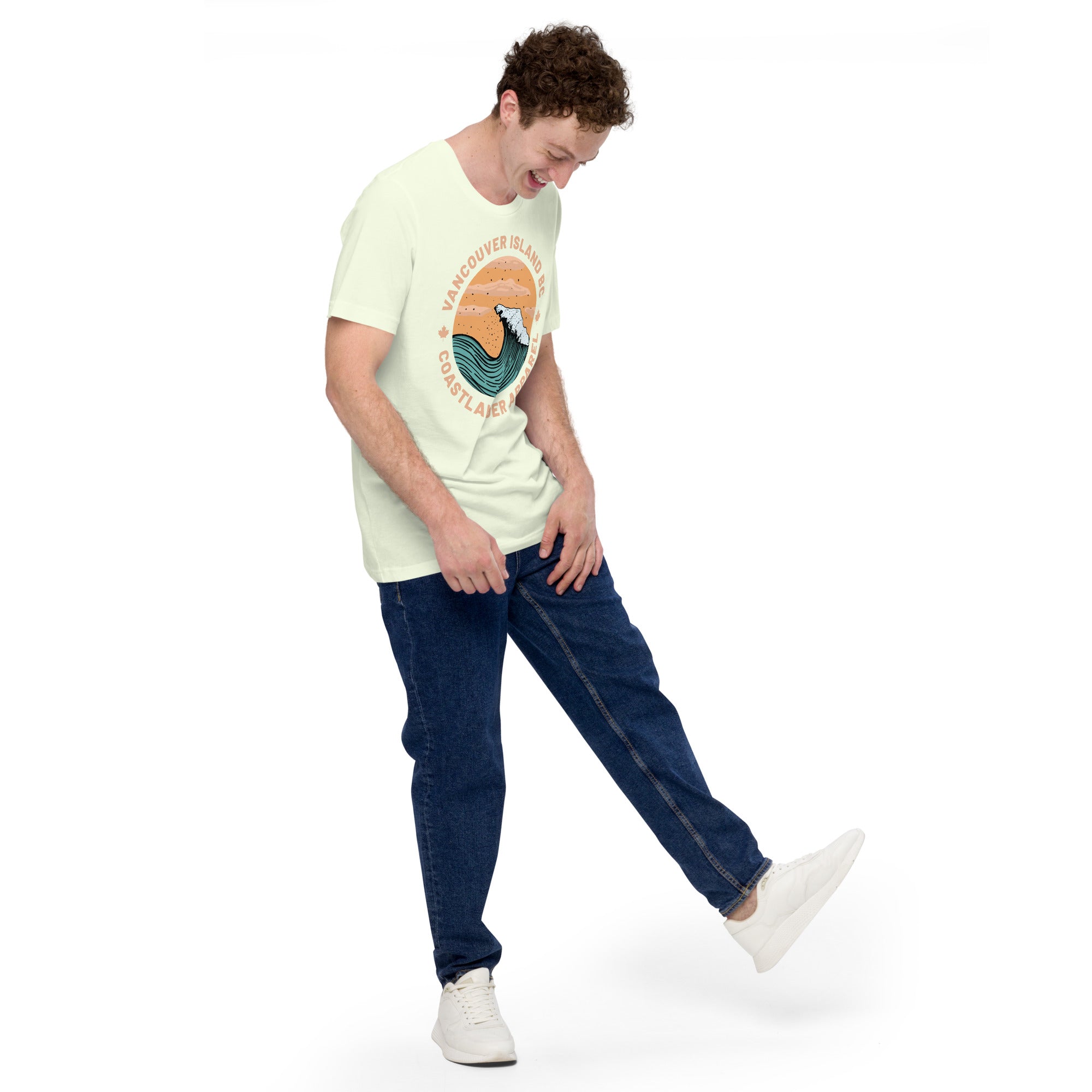 Design of Vancouver Island Wave Design - Unisex t-shirt , the colour is