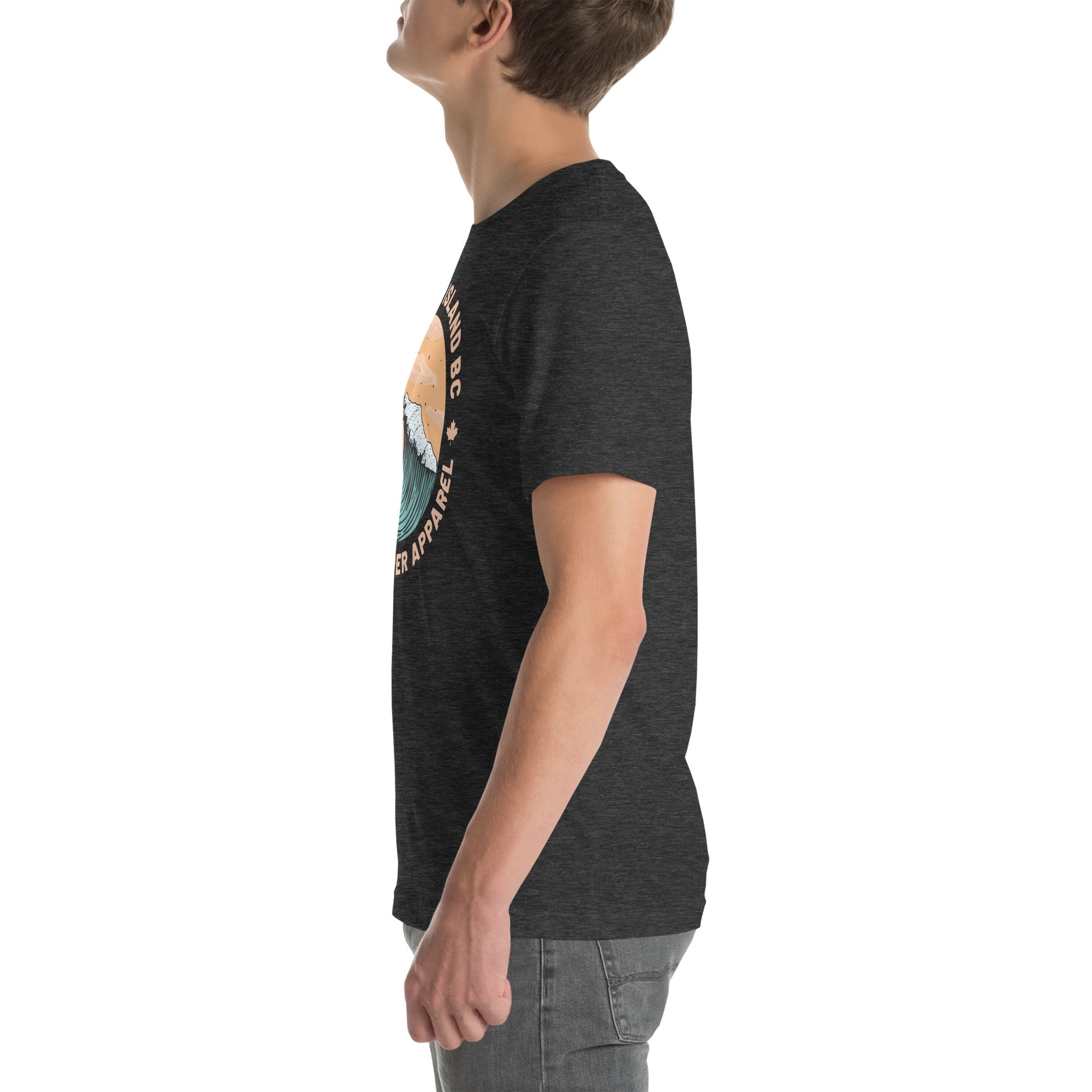 Design of Vancouver Island Wave Design - Unisex t-shirt , the colour is