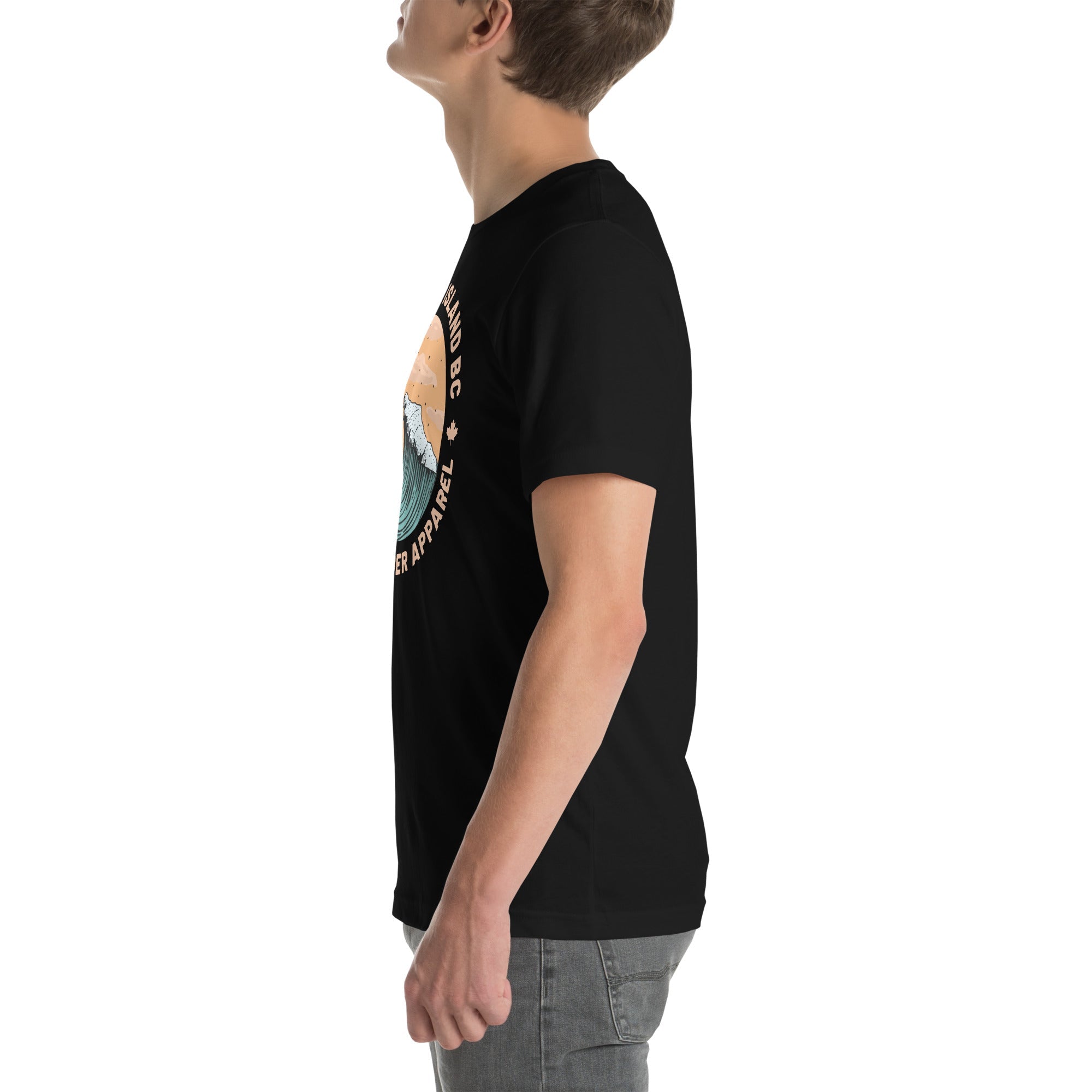 Design of Vancouver Island Wave Design - Unisex t-shirt , the colour is