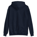 Design of Vancouver Island Wave Design - White Line Art - Unisex Hoodie , the colour is