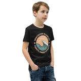 Design of Vancouver Island Wave Design - Youth Short Sleeve T-Shirt , the colour is
